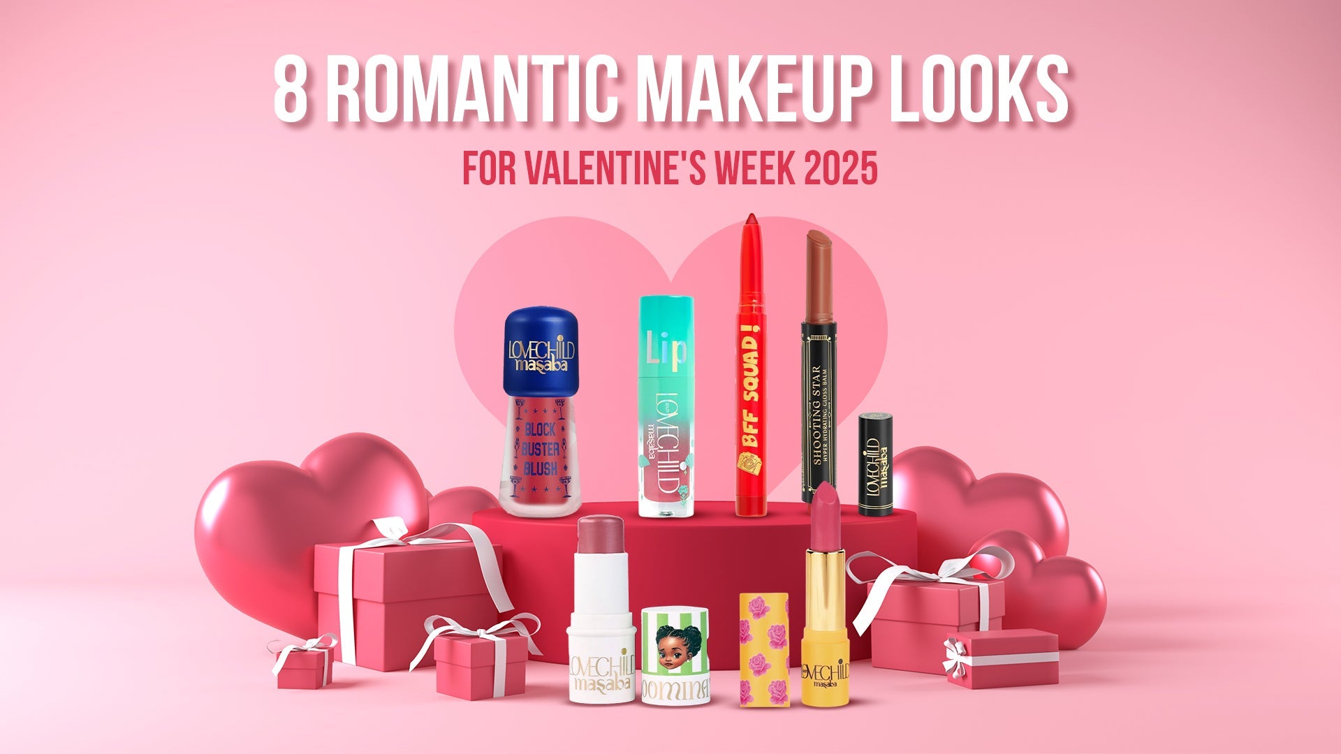 8 Romantic Makeup Looks for Valentine's Week 2025