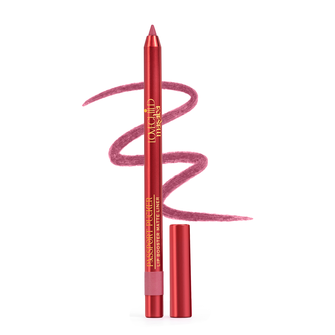 Passport Pucker Lip Booster Matte Liner- Low Key FOMO (Rose Pink) Lasts 7 hours without feathering