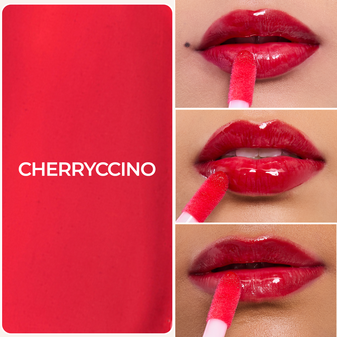 Lip Gelato Tinted Lip Oil - Cherryccino (Red)