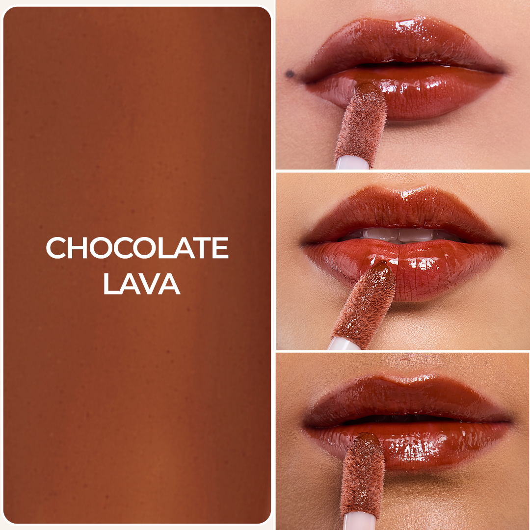 Lip Gelato Tinted Lip Oil - Chocolate Lava (Deep Brown)