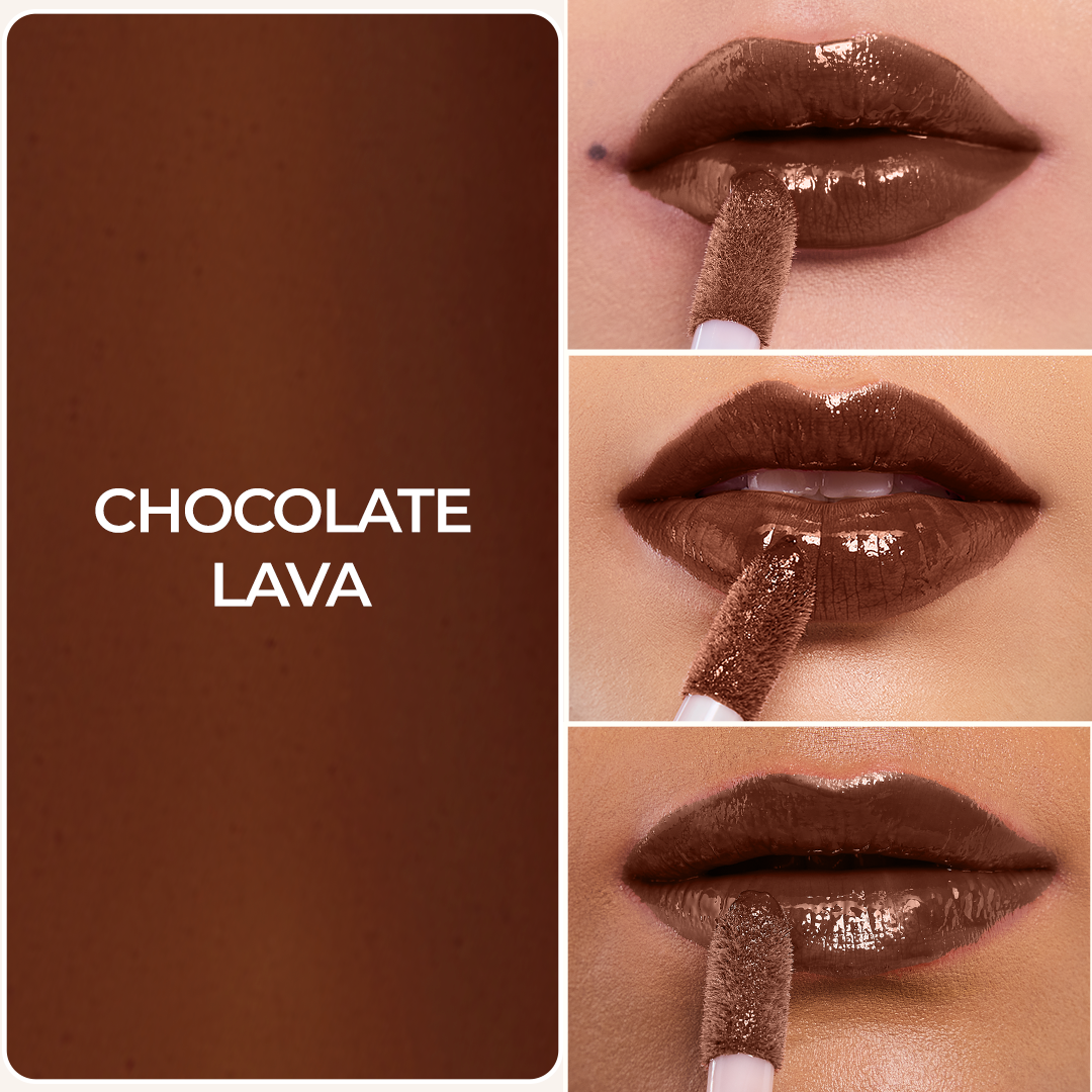 Lip Gelato Tinted Lip Oil - Chocolate Lava (Deep Brown)