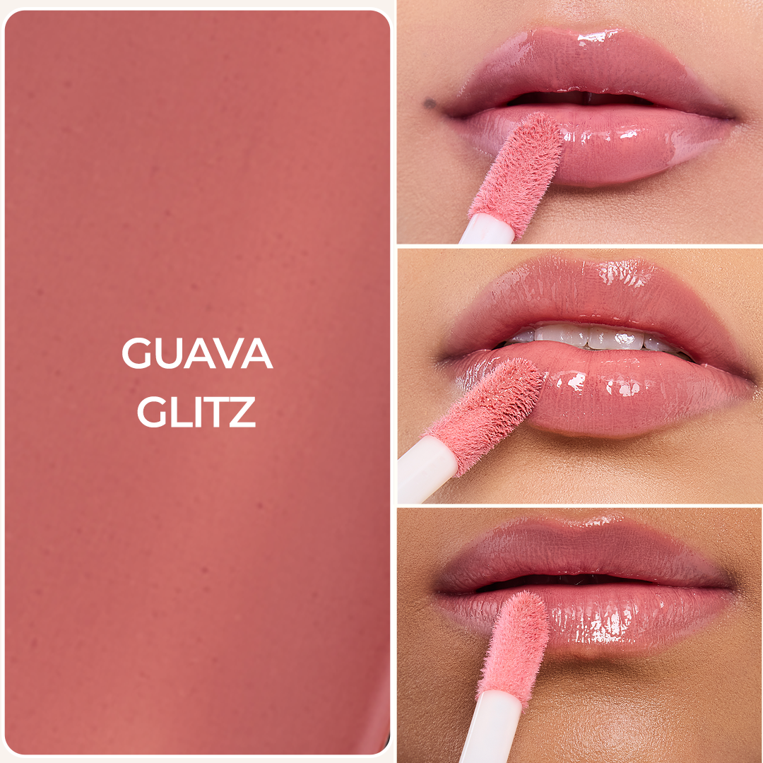 Lip Gelato Tinted Lip Oil - Guava Glitz (Nude)