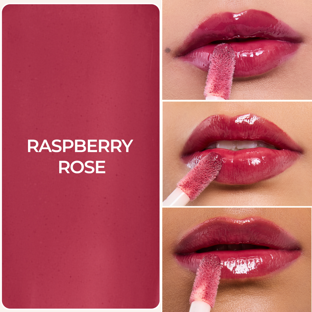 Lip Gelato Tinted Lip Oil - Raspberry Rose (Pink)