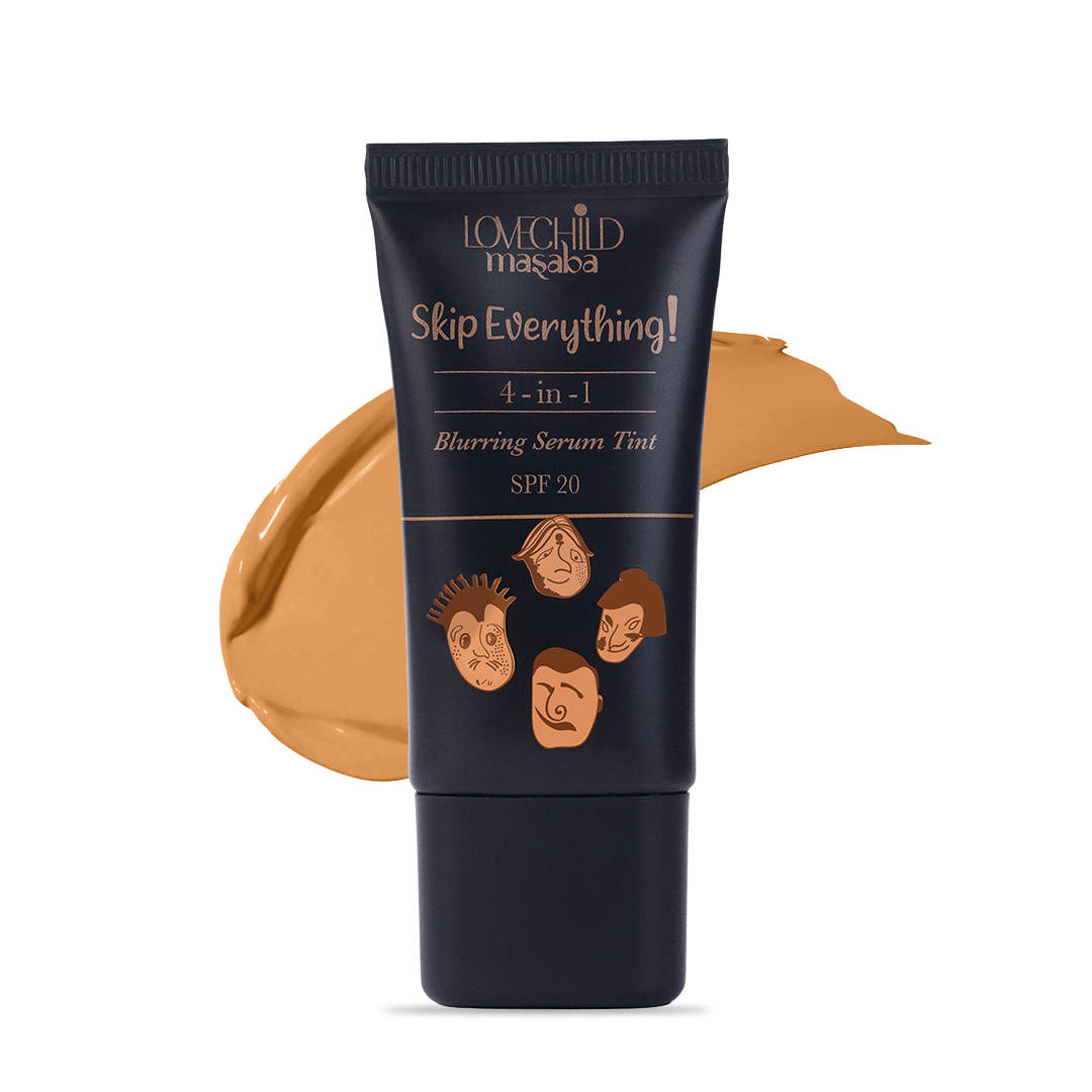 Skip Everything Blurring Serum Skin Tint Without Brush 4-in-1 Benefits - Quirky Queen  (Medium)