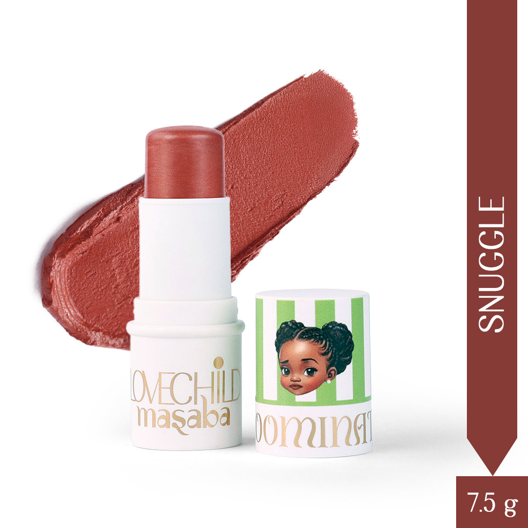 Snuggle - Mini Masaba Bloominator Makeup Stick (Reddish Brown) Buildable, Lumi-Matte Glow