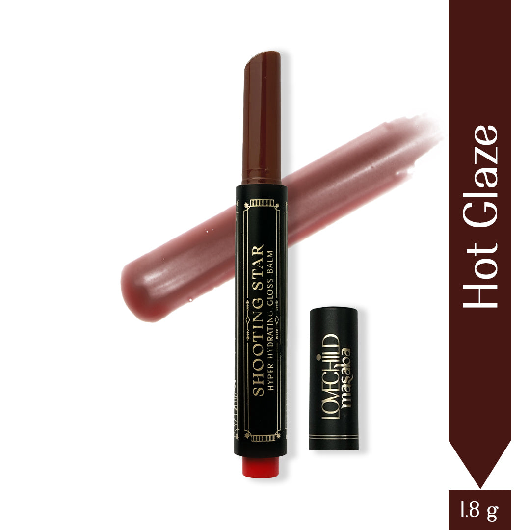 Hot Glaze- Shooting Star Hyper Hydrating Gloss Balm (Dark Brown) 3-IN-1 Benefits