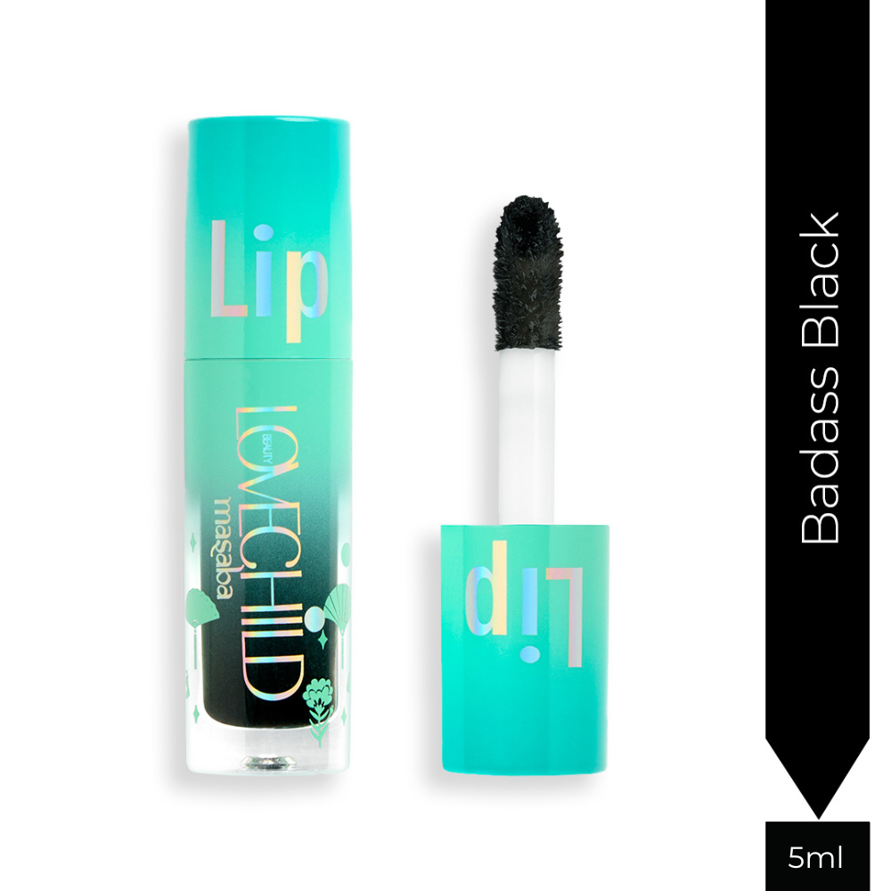 Badass Black- Lip Gelato Tinted Lip Oil  (Black) Ultra-luminous Finish
