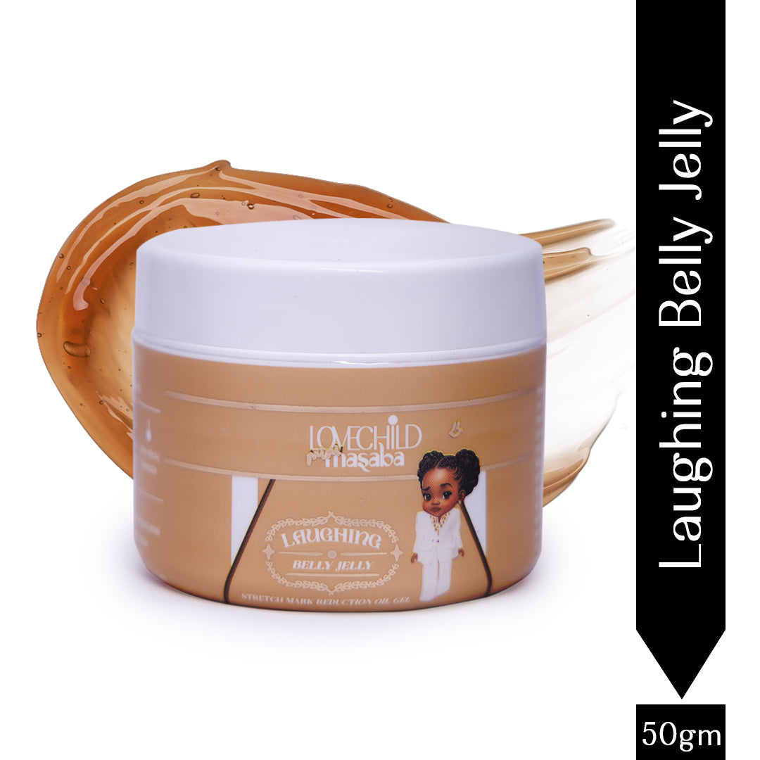 Laughing Belly Jelly- Mini Masaba Stretch Mark Reduction Oil Gel With Healing Brazilian Ingredients