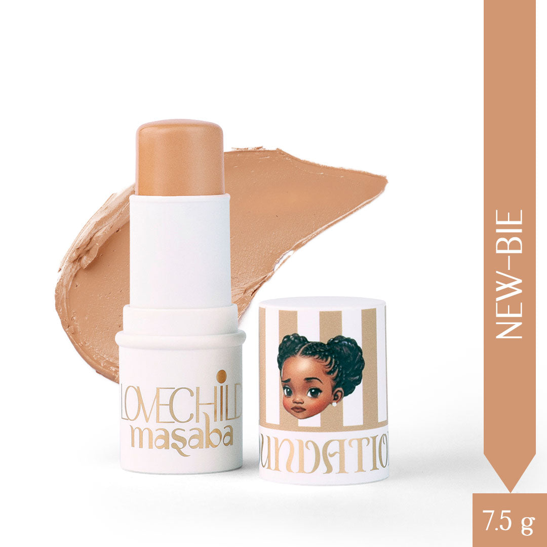 New-bie - Mini Masaba Foundation Makeup Stick (Medium) Easy To Blend, Mattifying Coverage