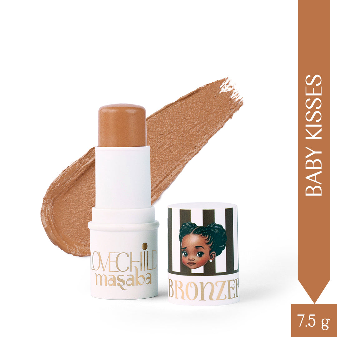 Baby Kisses - Mini Masaba Bronzer Makeup Stick (Nude Brown) To Contour & Sculpt