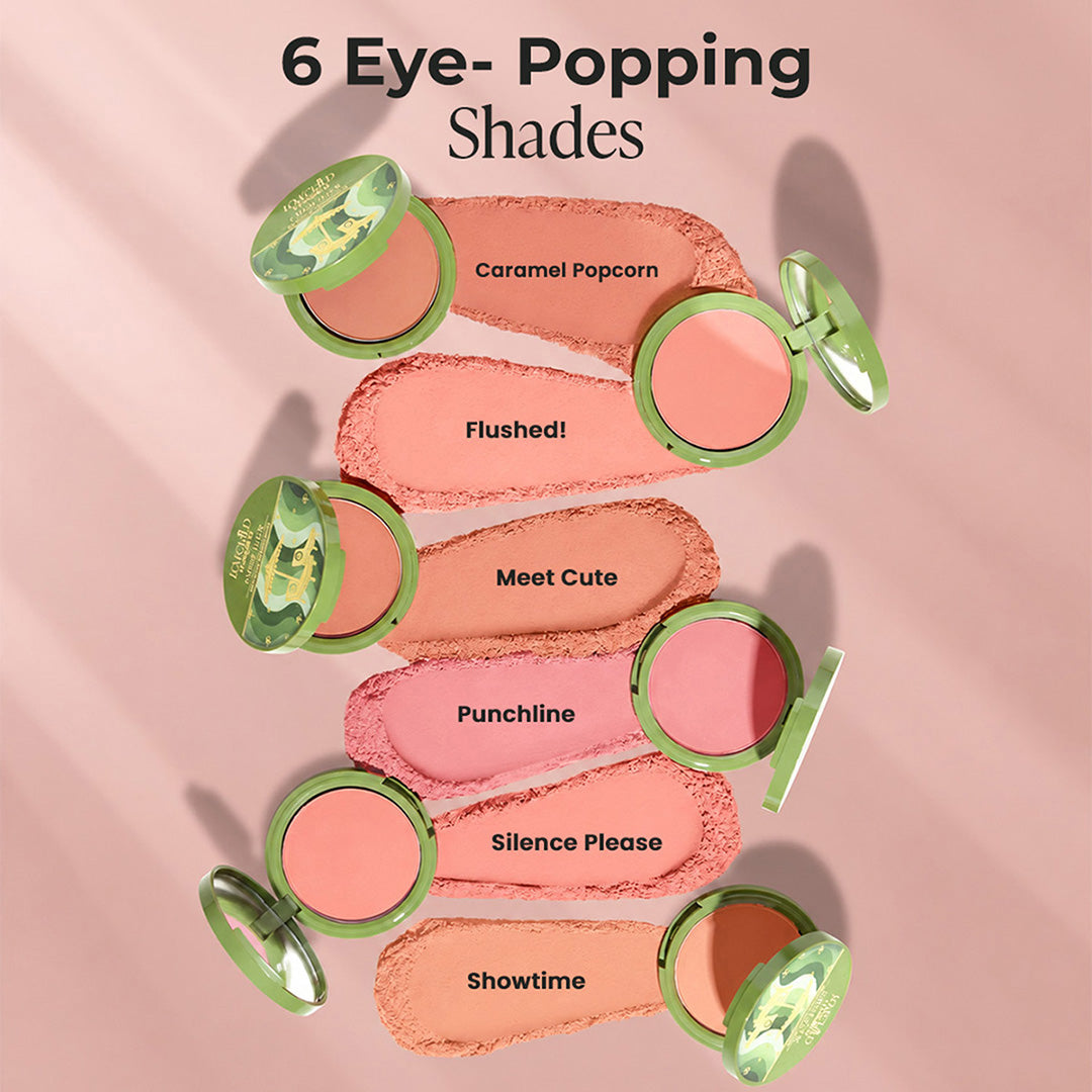 Cheek Flick Mattifying Long Wear Powder Blush - Meet Cute (Rustic Brown )