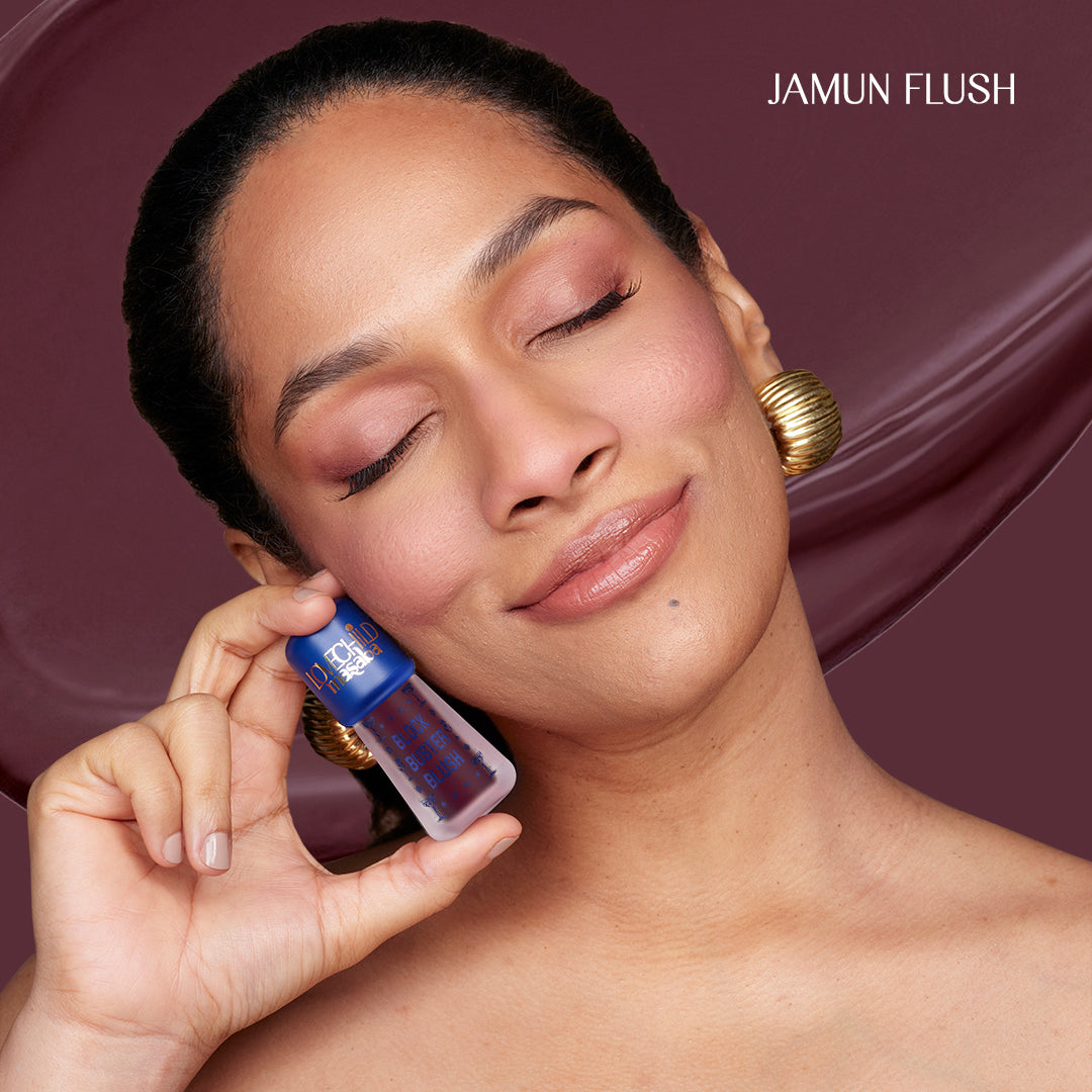 Jamun Flush- Block Buster Blush (Purple) Dewy Matte Finish