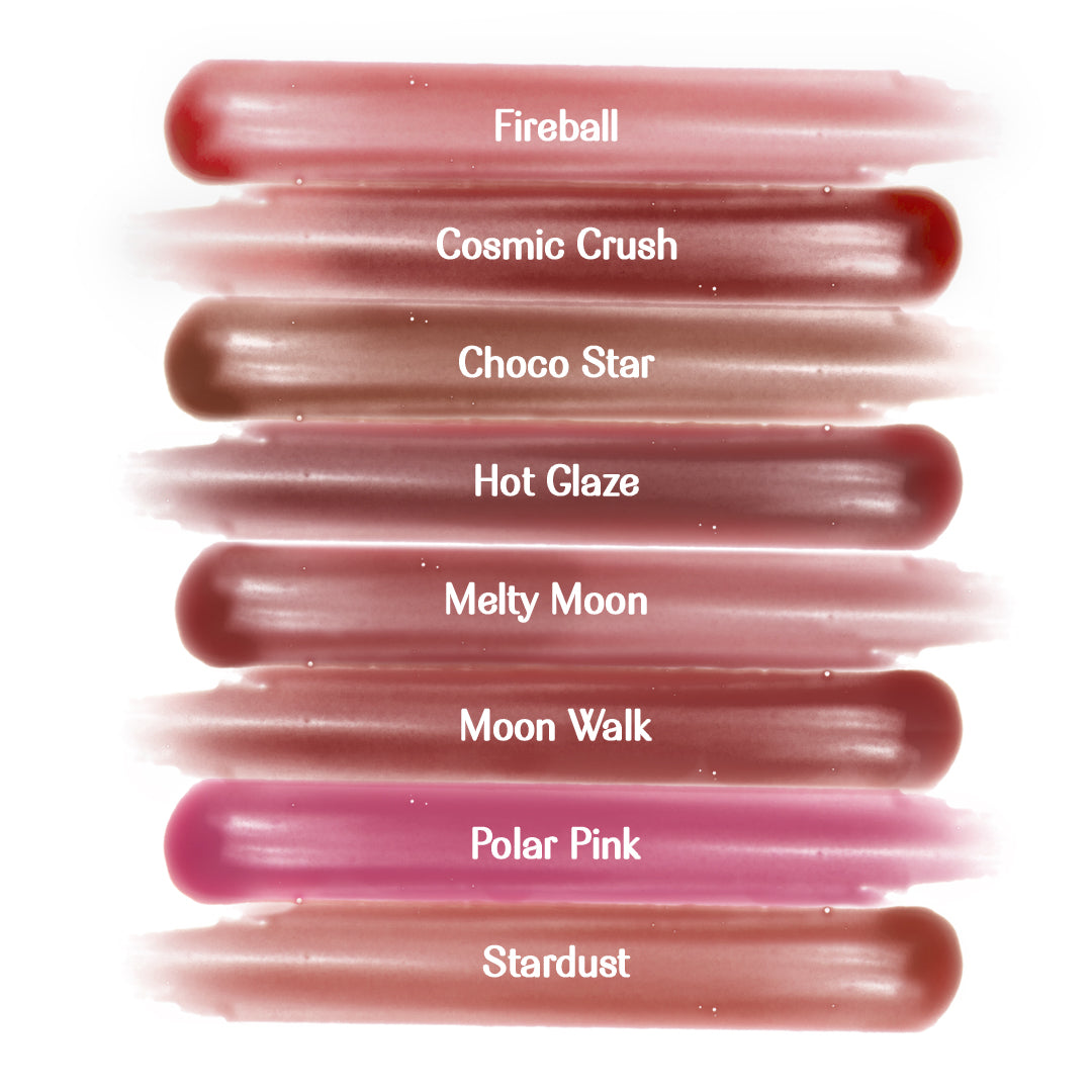 Cosmic Crush- Shooting Star Hyper Hydrating Gloss Balm (Berry Pink) 3-IN-1 Benefits