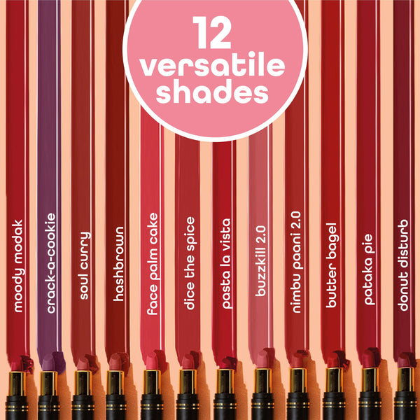 LoveChild Masaba Pocket Mini Lipsticks - Make Your Own Combo Pack of 3 | 1.5 g ea. | Cocoa Butter, Vitamin E, Jojoba Oil