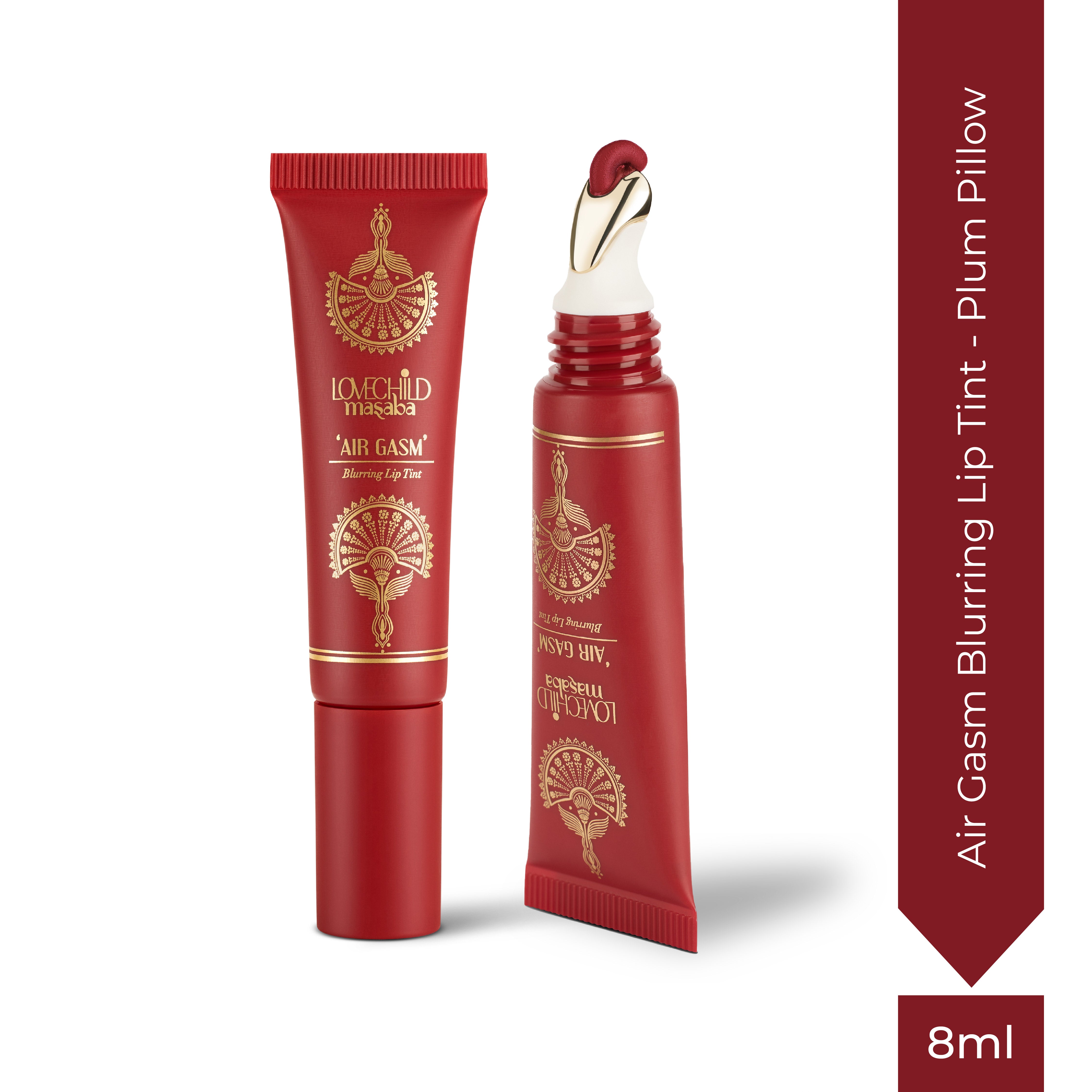 Air Gasm Blurring Lip Tint - Plum Pillow (Maroon) Ultra-blurring Effect and Airbrushed Feel