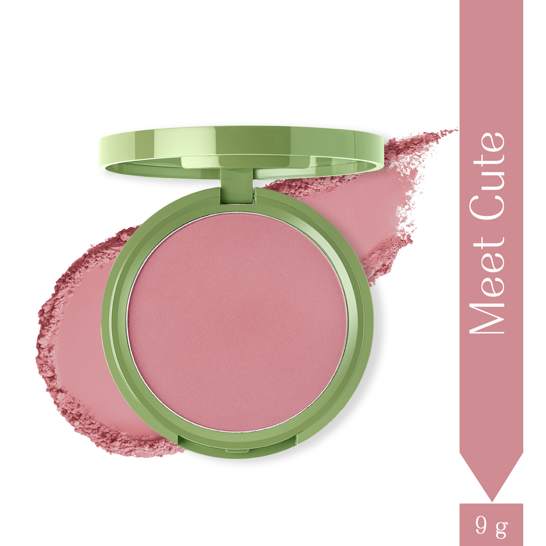 Meet Cute - Cheek Flick Mattifying Powder Blush (Rustic Brown) Soft-focus & Long Wear