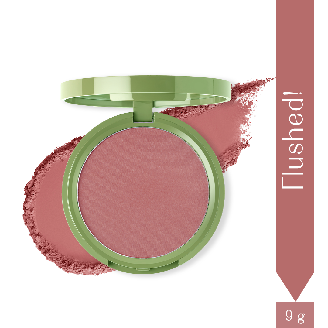 Flushed! - Cheek Flick Mattifying Powder Blush (Rustic Pink) Soft-focus & Long Wear