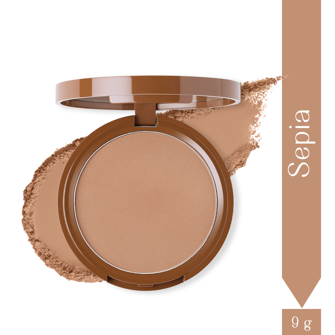 Sepia - Stardust Mattifying Bronzing Powder (Brown) Soft-focus Effect & Builable Coverage