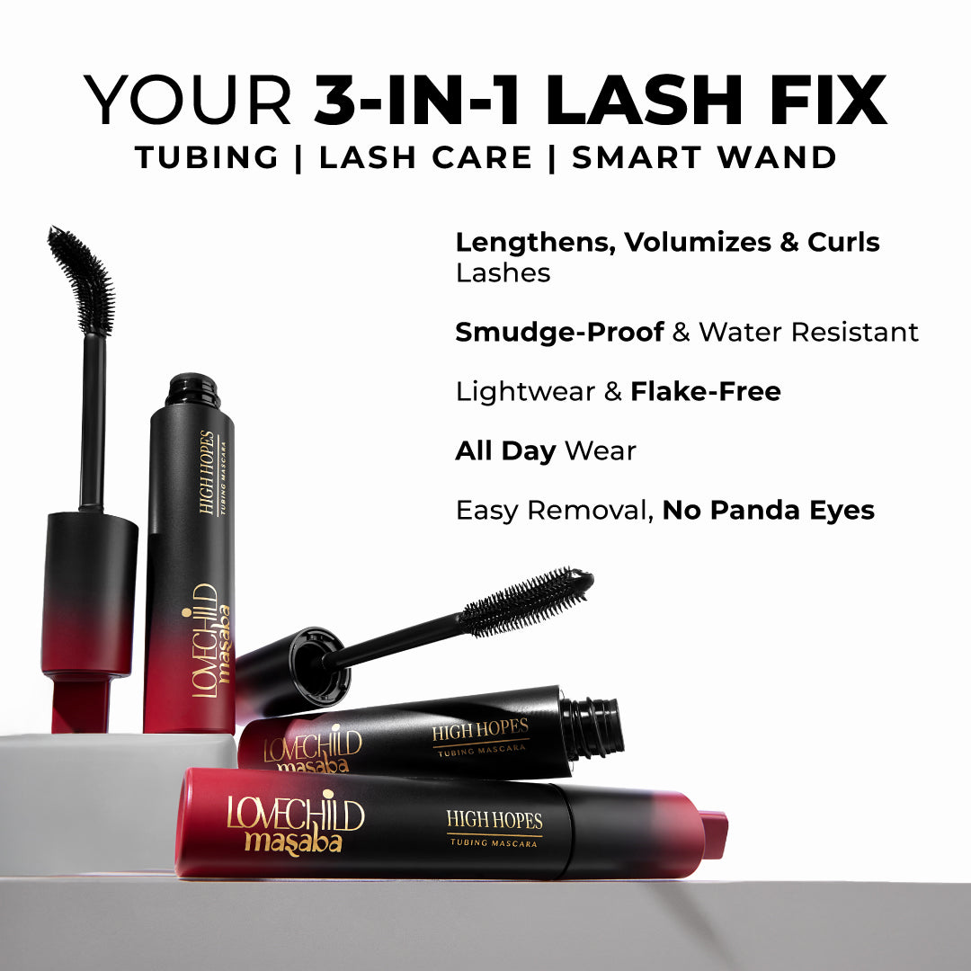 High Hopes Tubing Mascara - 3 in 1 For Volume, Length & Curl