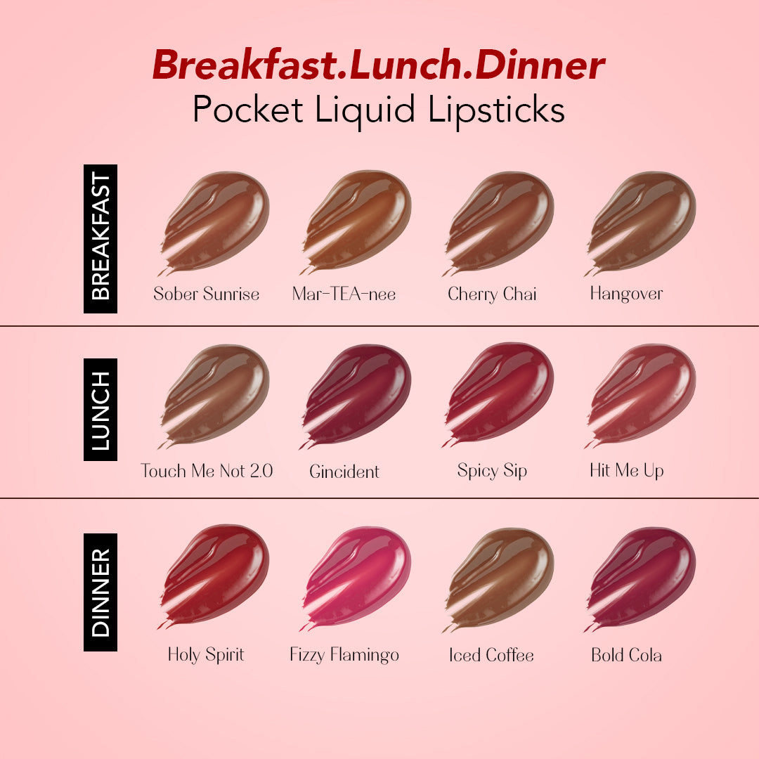 LoveChild Masaba Pocket Liquid Lipsticks-Make Your Own Combo Pack of 3 without pouch 1.8g each