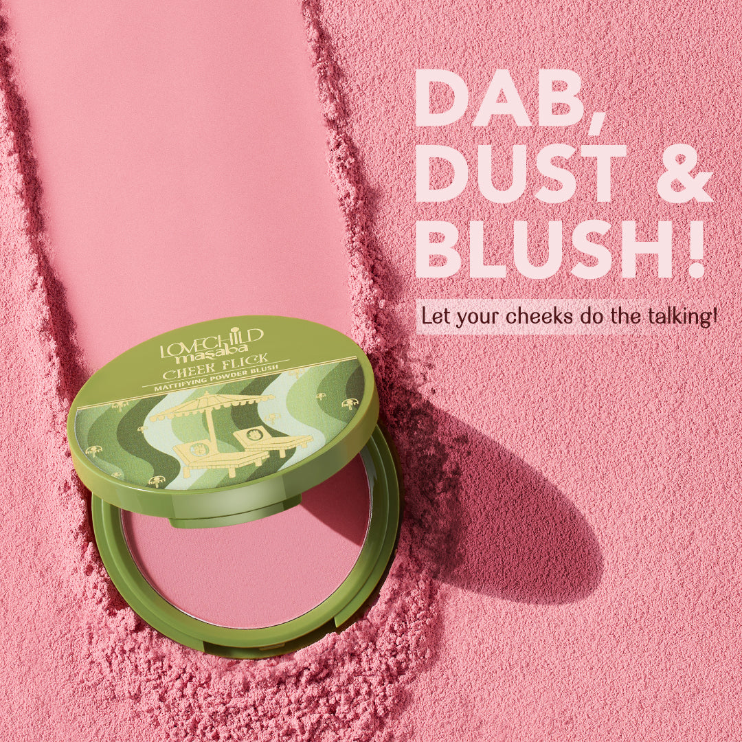 Meet Cute - Cheek Flick Mattifying Powder Blush (Rustic Brown) Soft-focus & Long Wear