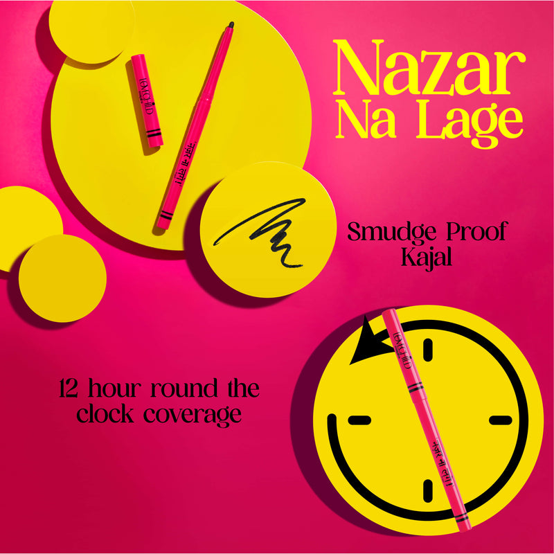 LoveChild Masaba - Nazar Na Lage | Water-proof & Matte Smooth Kajal, 3g