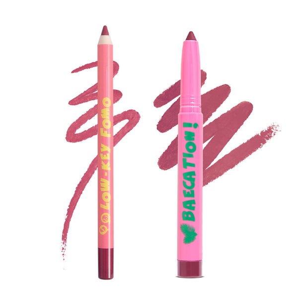 LoveChild Masaba Berry Bonanza Liner & Lip Crayon Combo (Low key FOMO & Baecation)