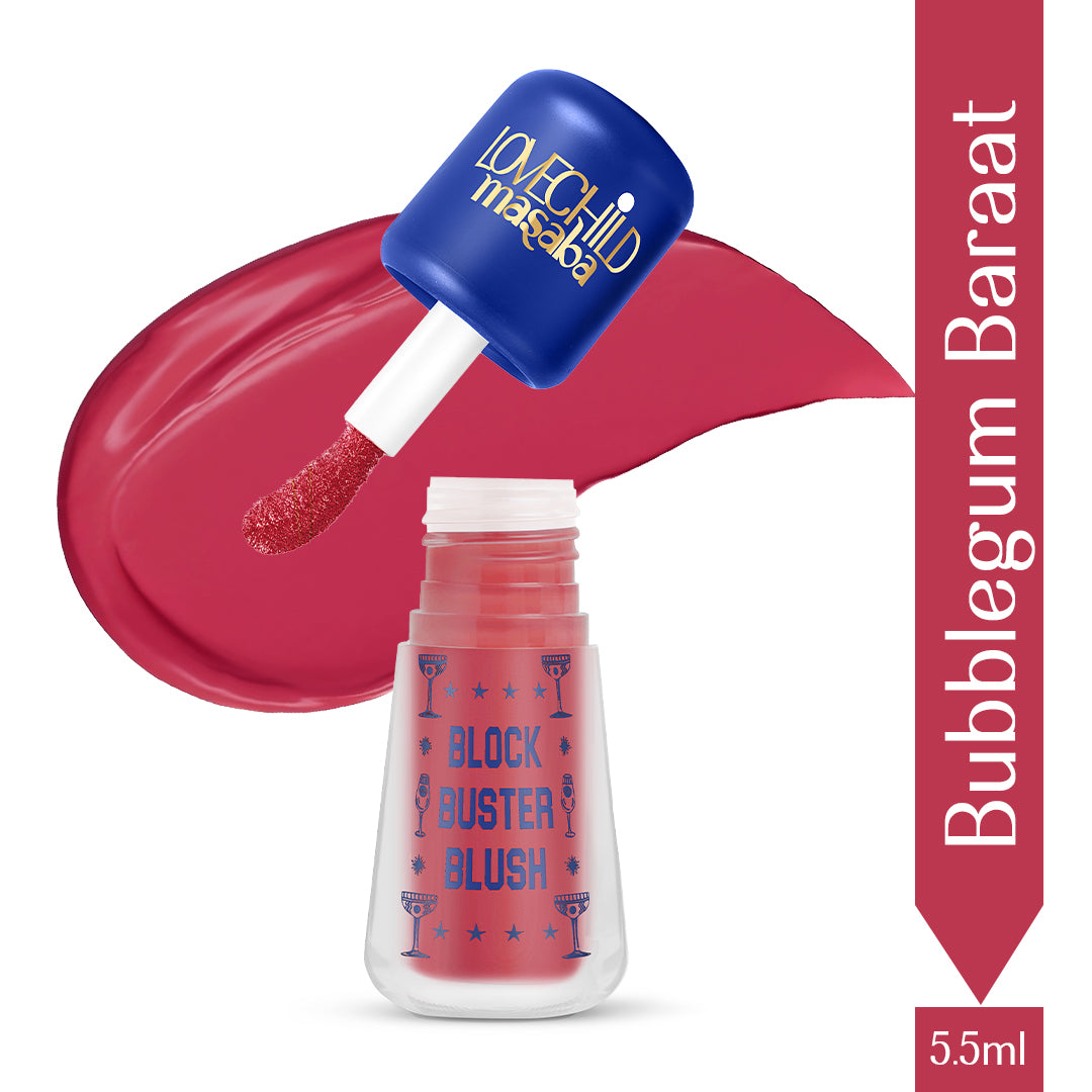 Bubblegum Baraat- Block Buster Blush (Light Pink) Dewy Matte Finish