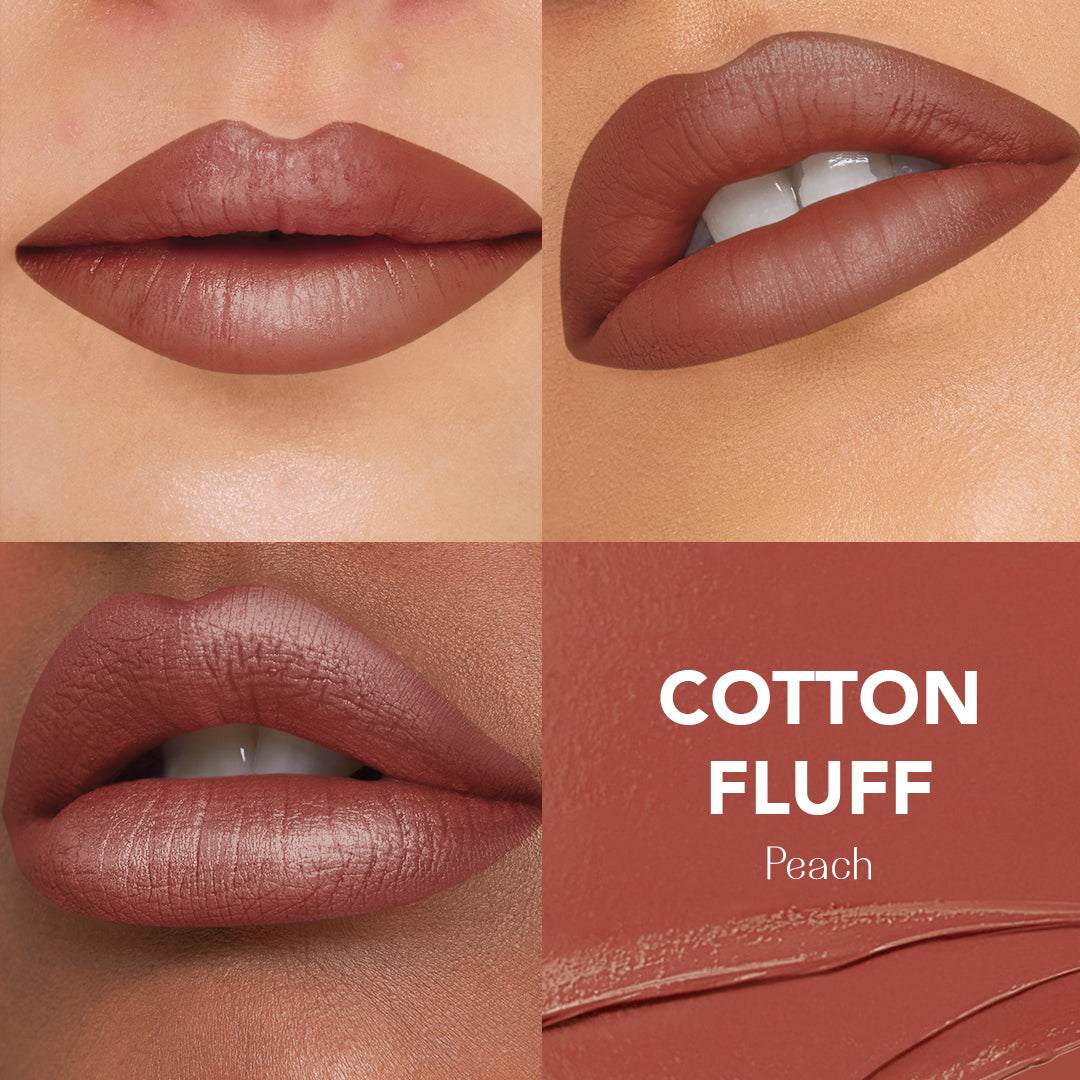 Cotton Fluff - (Peach) Cloud Crush Lush Creme Lipstick Super Luscious Satin Finish