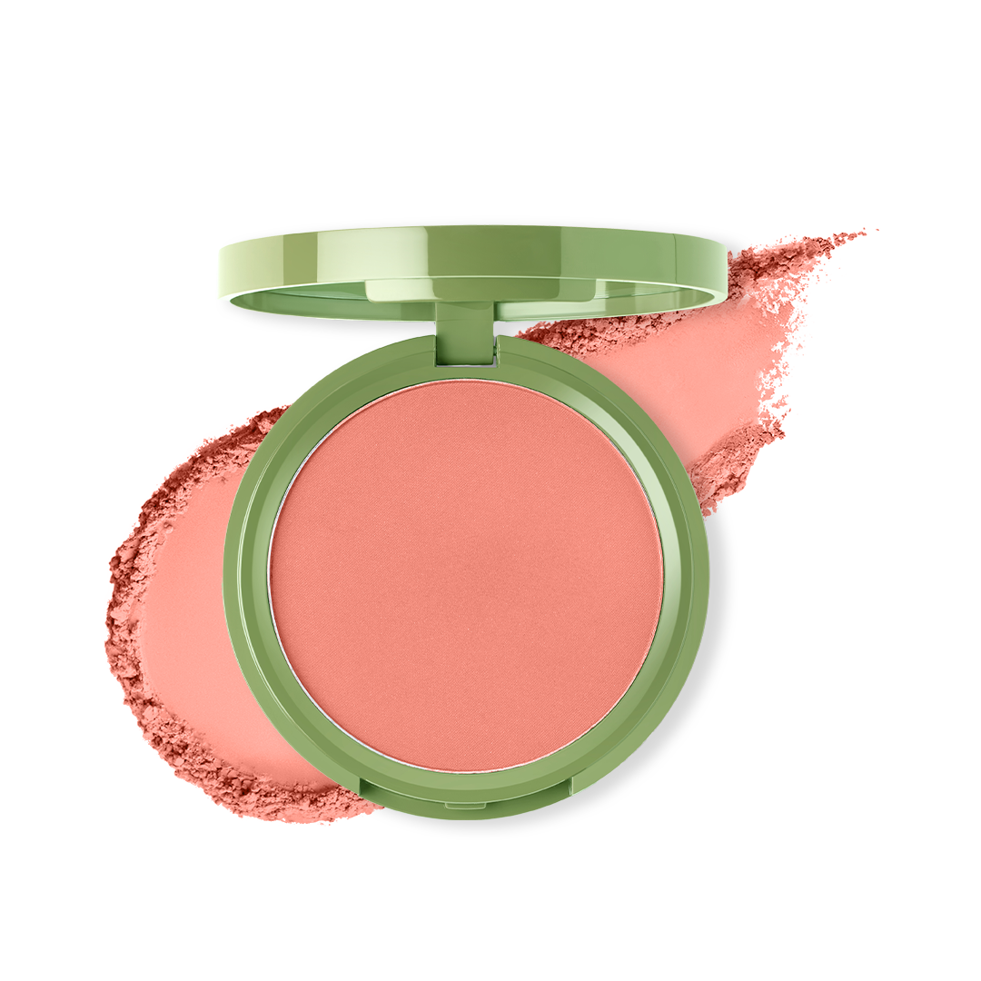 Cheek Flick Mattifying Long Wear Powder Blush - Flushed! (Rustic Pink)