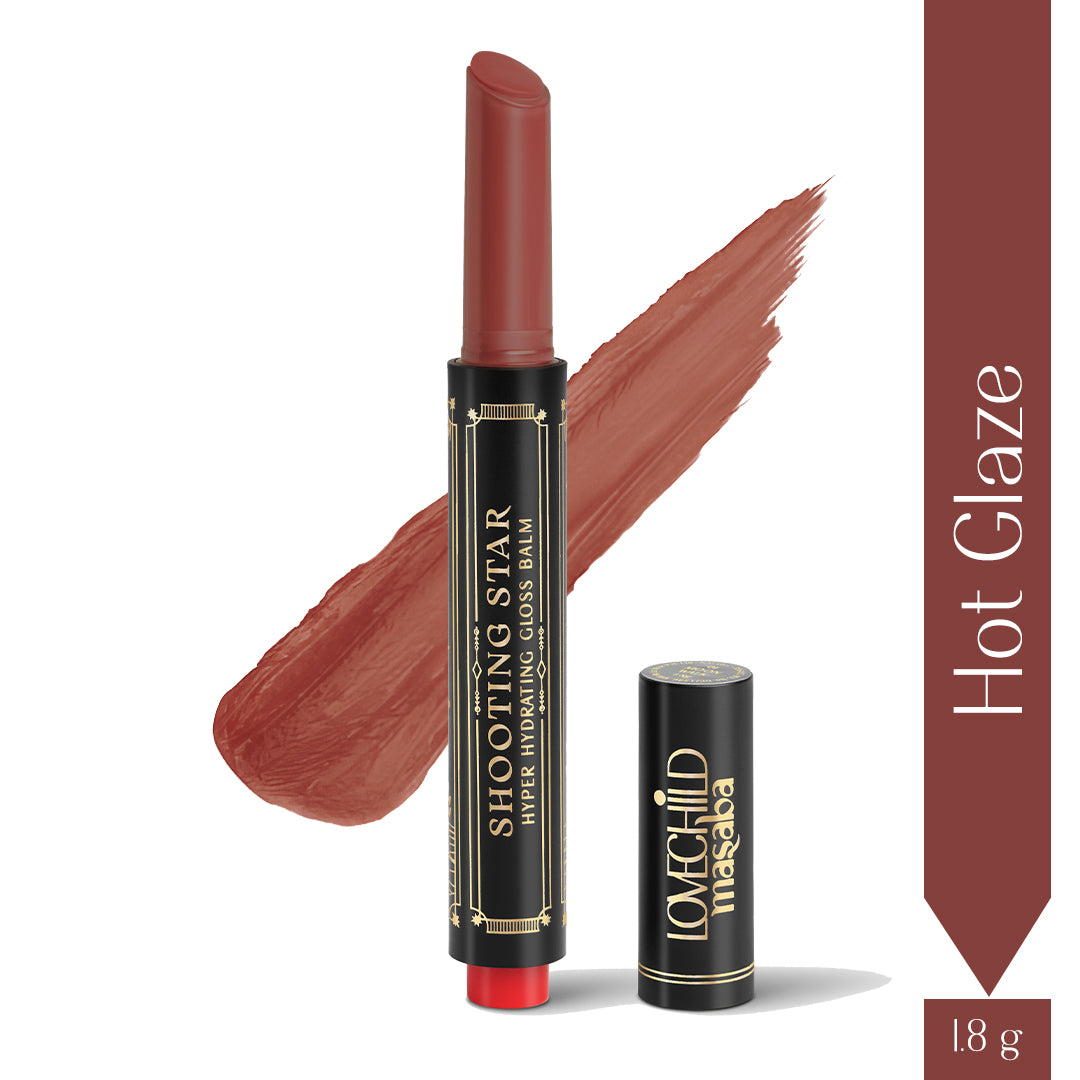 Hot Glaze- Shooting Star Hyper Hydrating Gloss Balm (Dark Brown) 3-IN-1 Benefits