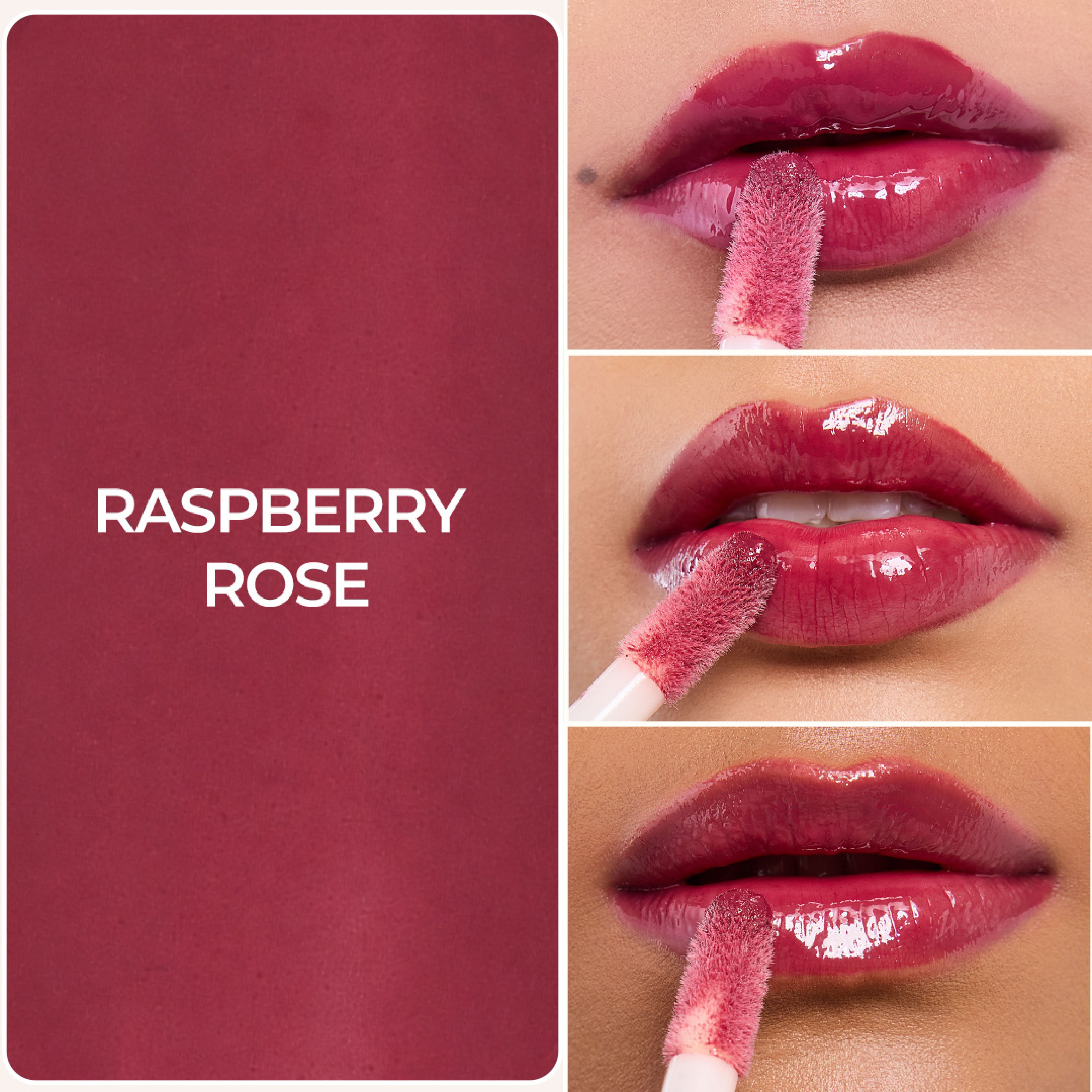 Lip Gelato Tinted Lip Oil - Raspberry Rose (Pink)