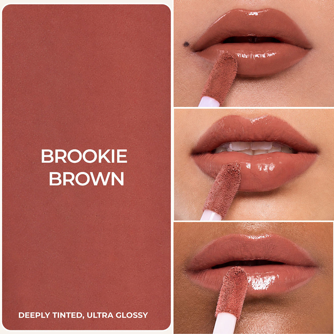 Lip Gelato Tinted Lip Oil - Brookie Brown (Brownish Pink )