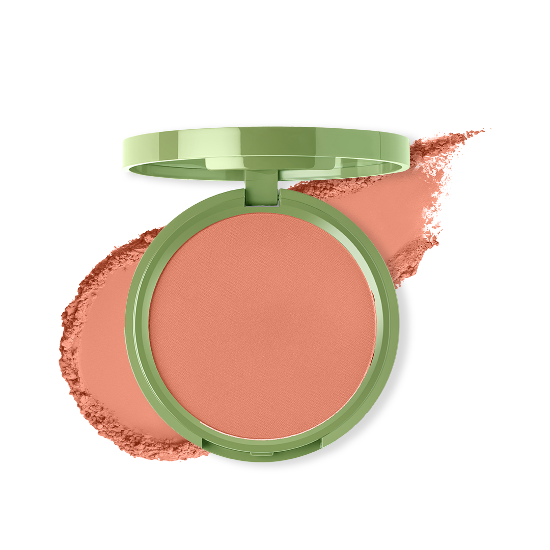 Cheek Flick Mattifying Long Wear Powder Blush - Meet Cute (Rustic Brown )