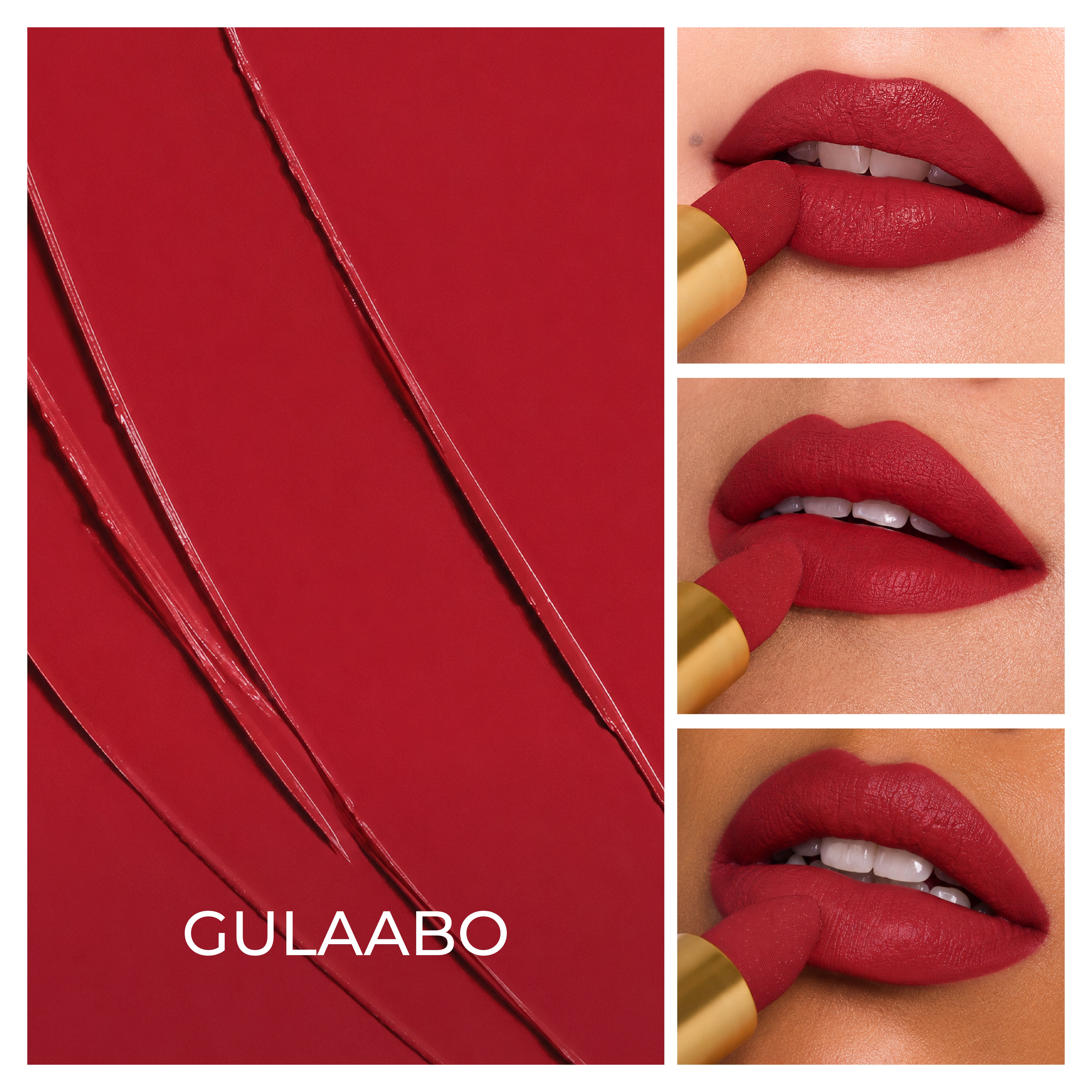Batua Pocket Lipstick - Gulaabo (Red) Rich Satin Finish With In-built Mirror