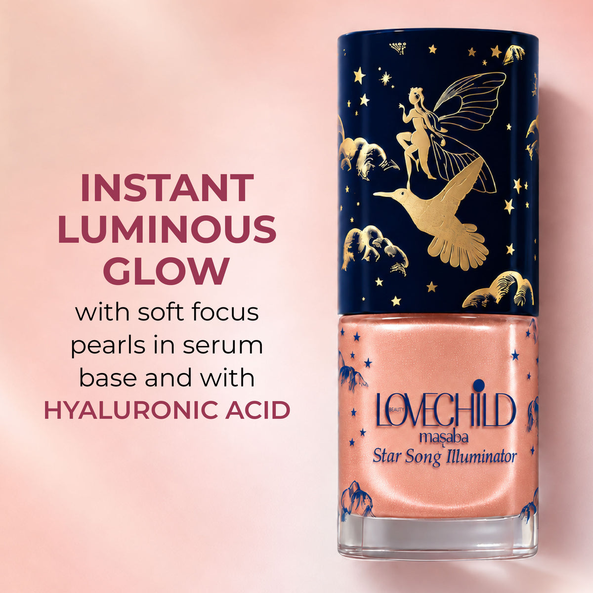 Star Song Liquid Highlighter - Sparkling Peach Dewy & Radiant Finish