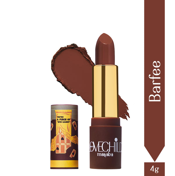 LoveChild Masaba - Barfee | Coffee Brown Bullet Lipstick, 4g
