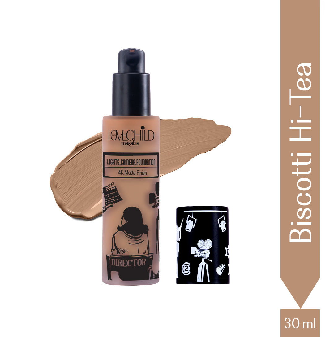 Biscotti Hi Tea- Lights Camera Foundation  4K Matte Finish