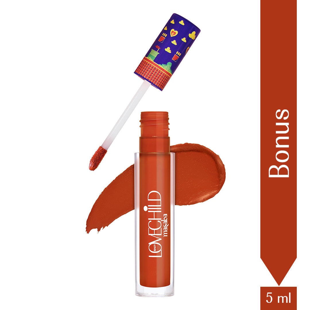 Bonus- Game On! Mad-Matte Liquid Lipstick  (Rustic Orange) Transfer-proof