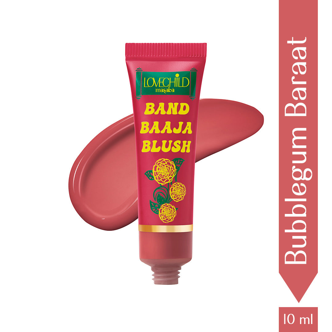 Bubblegum Baraat- Band Baaja Blush  (Light Pink) Dewy Matte Finish