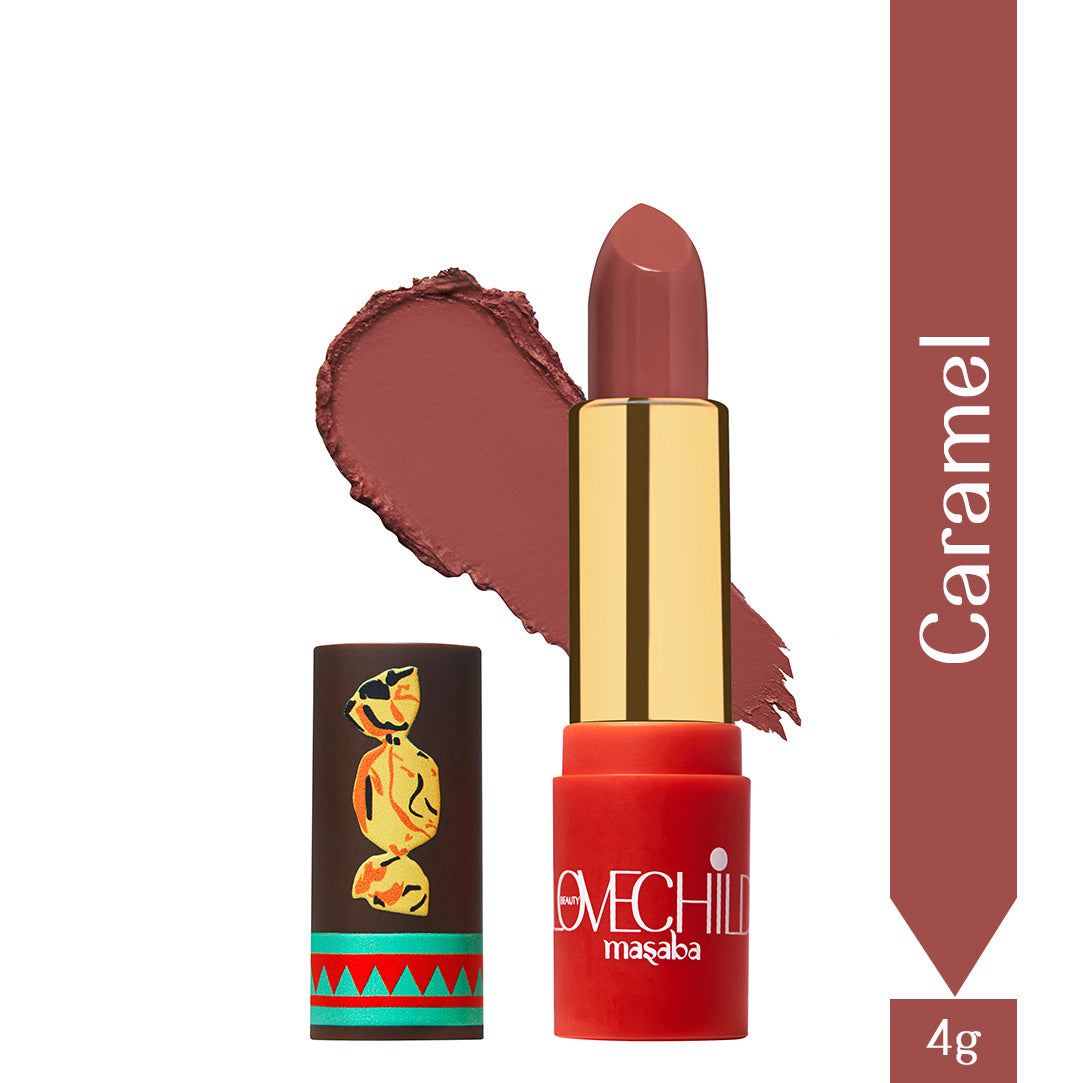 Caramel- Luxe-Matte Lipstick  (Mauve Nude) Velvet Matte Finish