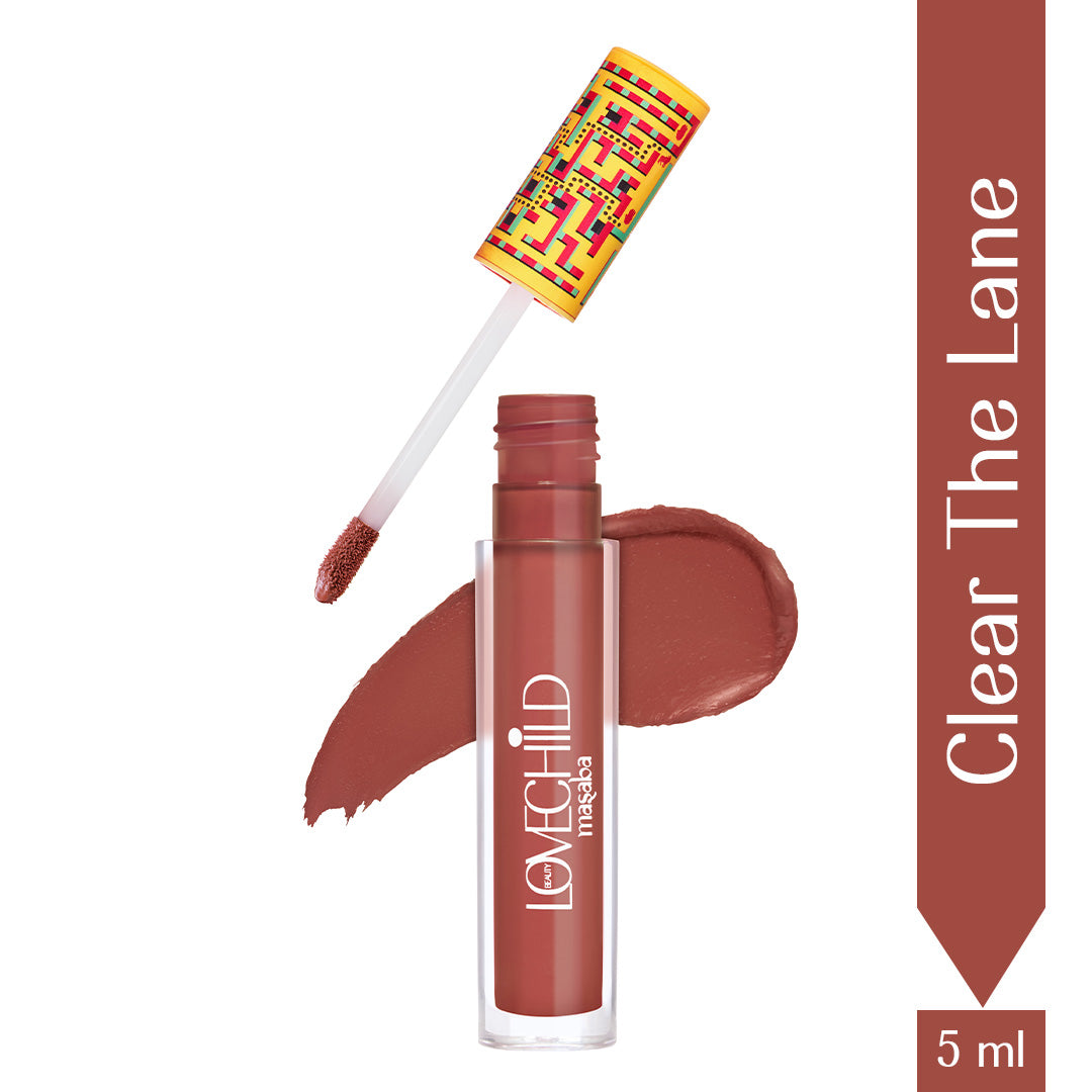 Clear The Lane- Game On! Mad-Matte Liquid Lipstick  (Nude Pink) Transfer-proof