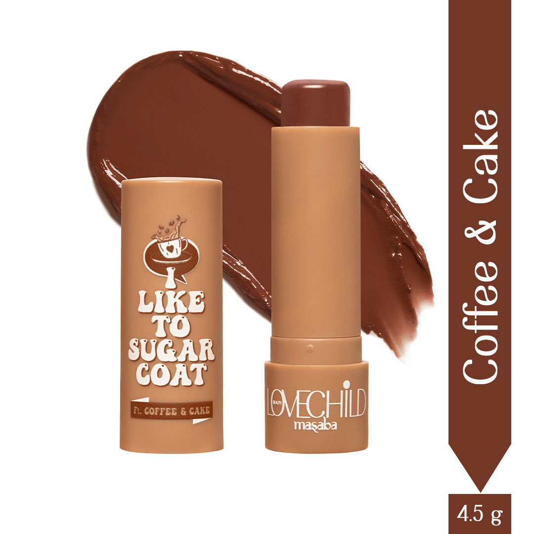 Coffee & Cake- I Like To Sugar Coat  (Brown) Hydrating & Tinted Lip Balm with SPF22