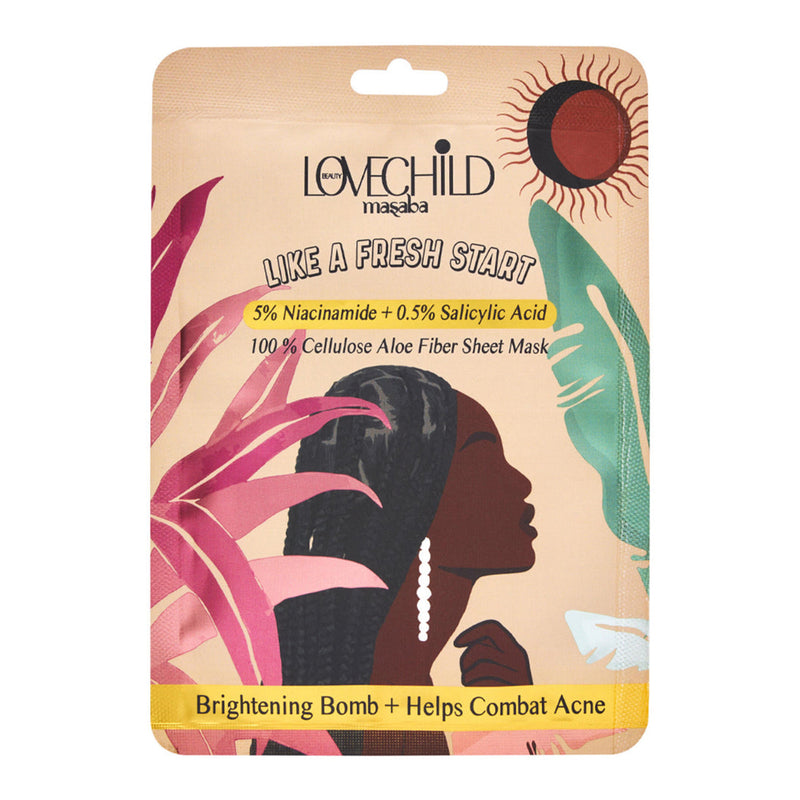 LoveChild Masaba - Face Sheet Mask Combo | Pack of 2 Like A Fresh Start + Like Your First Date
