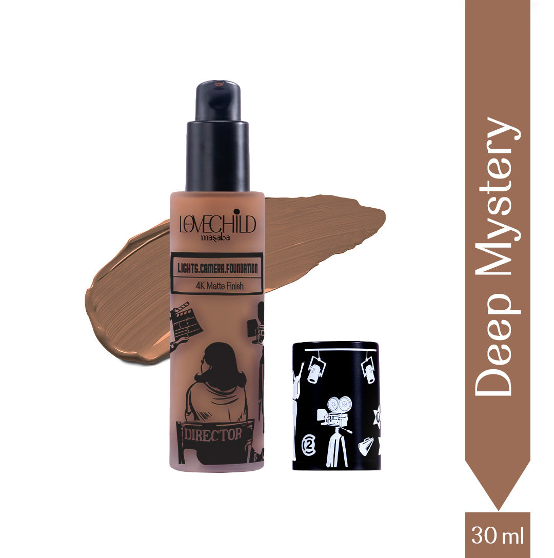 Deep Mystry- Lights Camera Foundation  4K Matte Finish