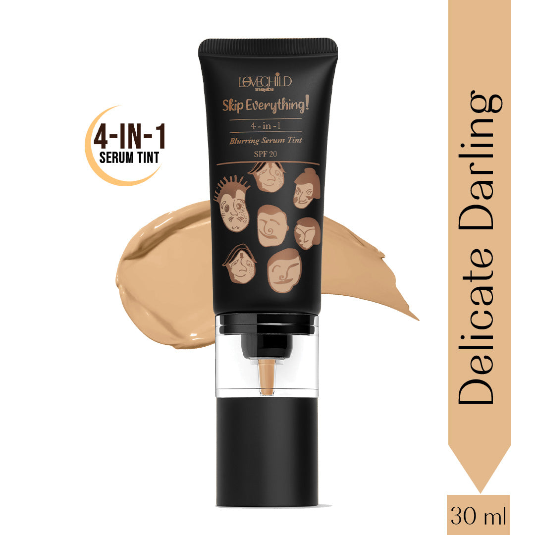 Delicate Darling- Skip Everything Blurring Serum Skin Tint  4-in-1 Benefits