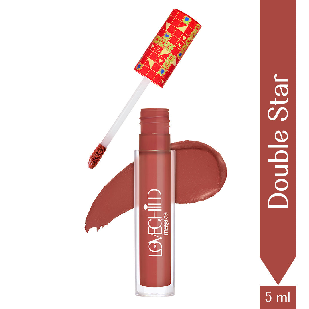 Double Star- Game On! Mad-Matte Liquid Lipstick  (Dusty Rose Pink) Transfer-proof