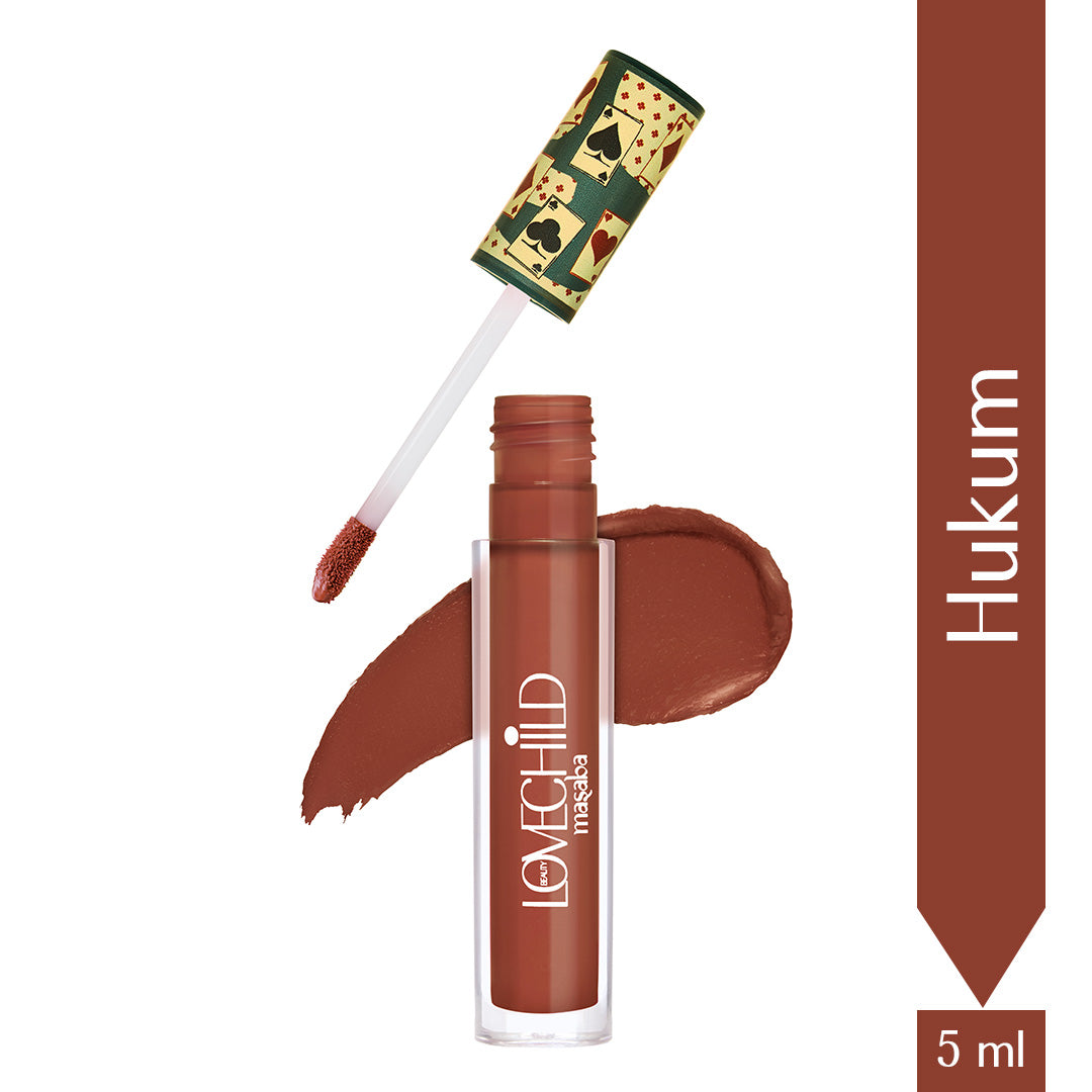 Hukum- Game On! Mad-Matte Liquid Lipstick  (Brown) Transfer-proof