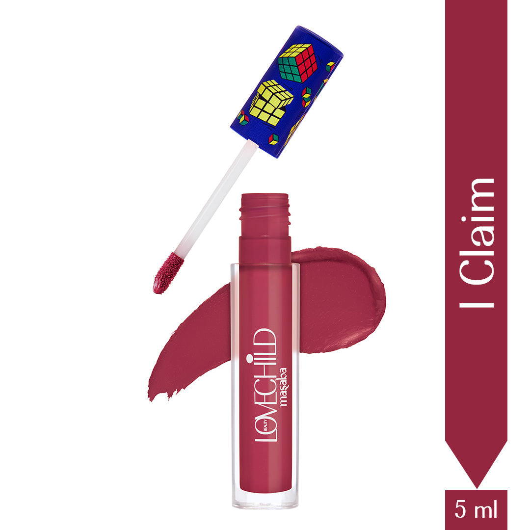 I Claim- Game On! Mad-Matte Liquid Lipstick  (Deep Pink) Transfer-proof