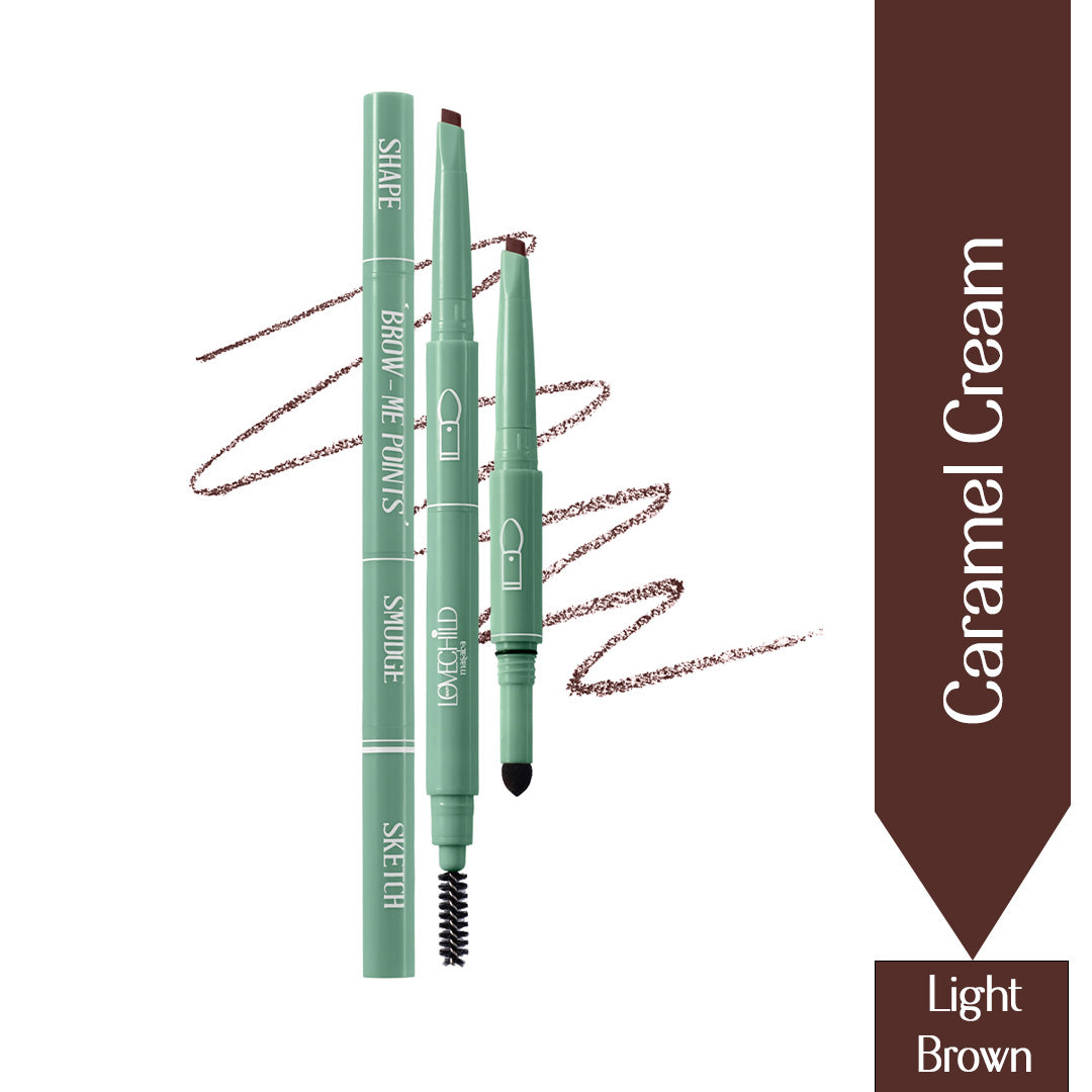 Caramel Cream- Brow Me Points - Brow Pencil  (Light Brown) Transfer & Smudge-proof